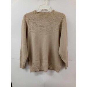 Clifford & Wills Men’s Knit Sweater Size Small Beige Crewneck Vintage USA